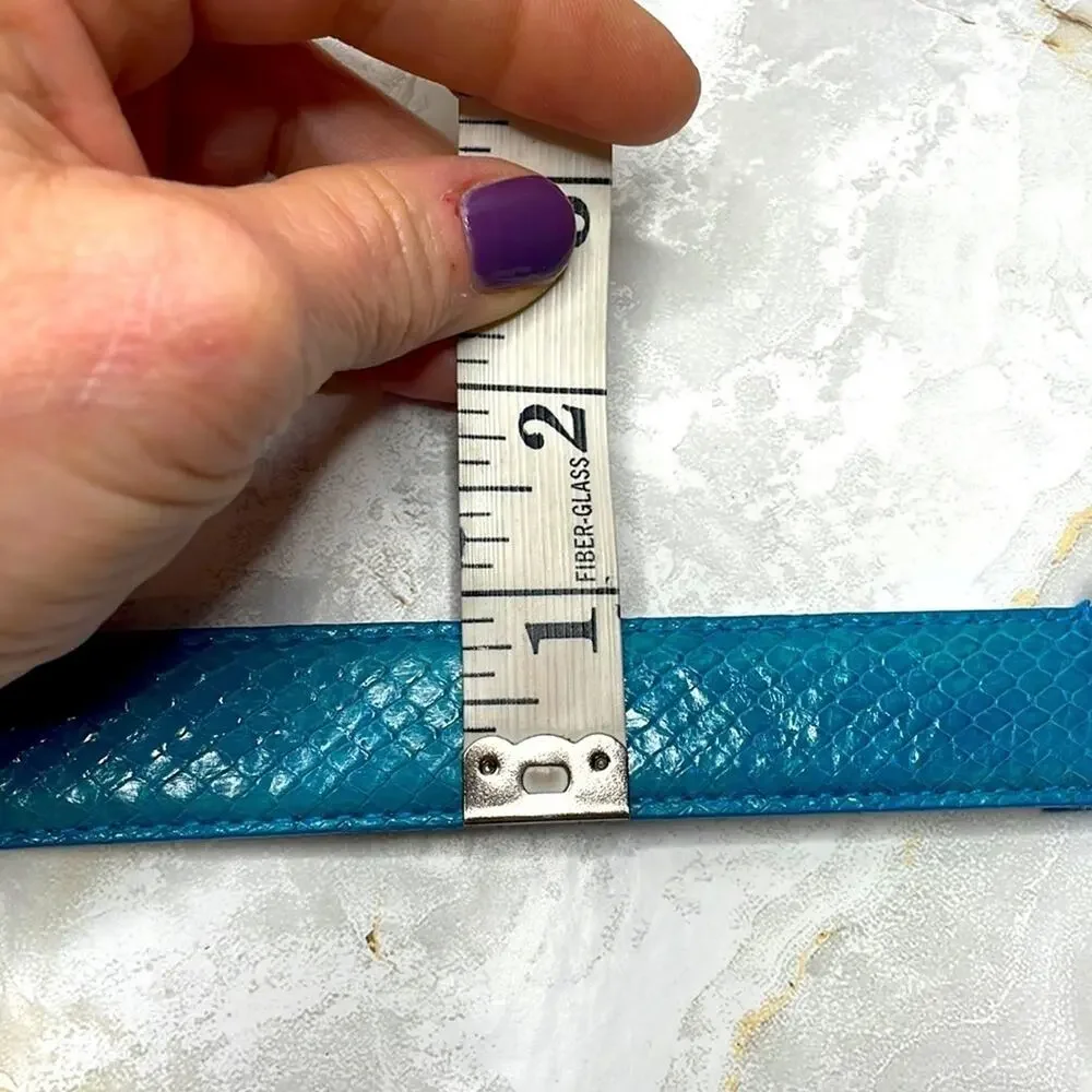 Genuine snakeskin belt